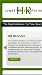 Mobile Screenshot of creativehrsolutions.com