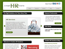 Tablet Screenshot of creativehrsolutions.com